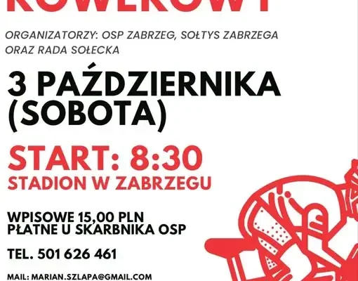 Rajd rowerowy w Zabrzegu – zapisy trwają, start 3 października