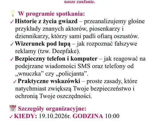 Klub Rozwoju Cyfrowego w Zabrzu uczy, jak nie dać się oszukać w sieci
