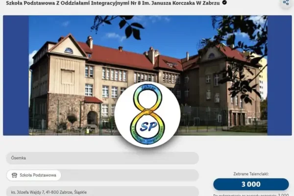 Szkoła Podstawowa nr 8 w Zabrzu zebrała 3000 Talenciaków w akcji „Szkoły Pełne Talentów”