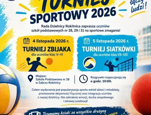 Turniej Sportowy 2026 w Rokitnicy – zapisy dla szkół podstawowych